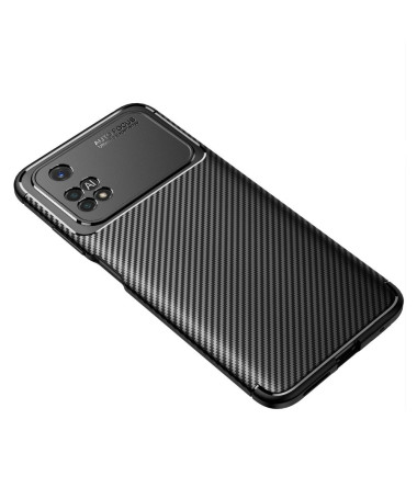 Coque Poco M4 Pro 4G style fibre de carbone