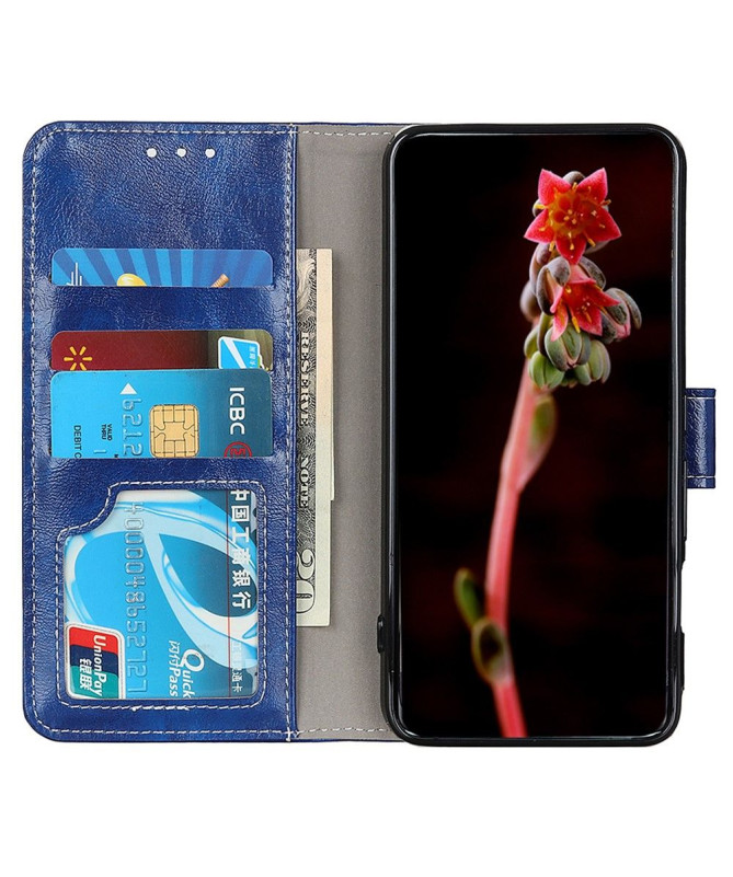 Housse Poco M4 Pro effet cuir luxueux coutures