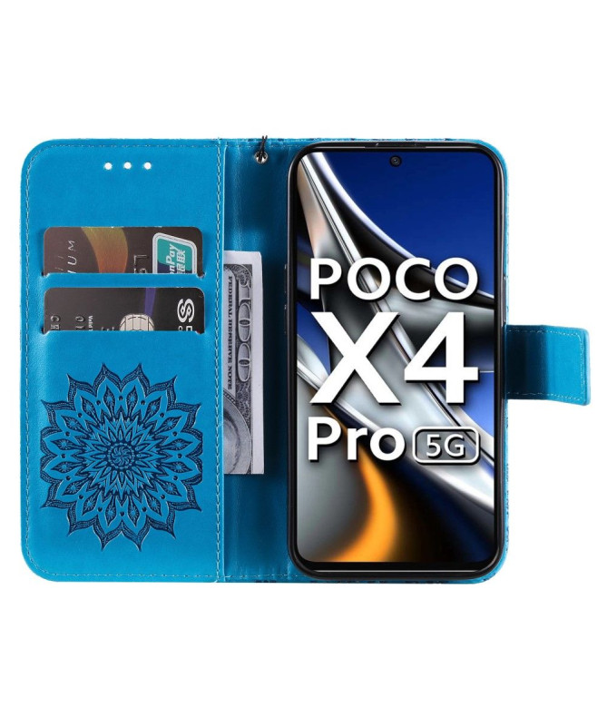 Housse Xiaomi Poco X4 Pro 5G Sunflower à lanière