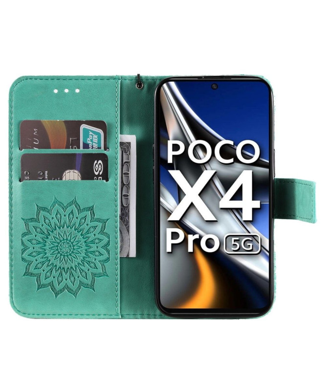 Housse Xiaomi Poco X4 Pro 5G Sunflower à lanière