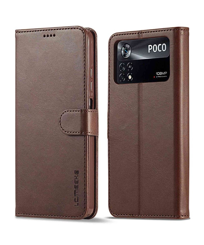 Housse Xiaomi Poco X4 Pro 5G Effet Cuir LC.IMEEKE