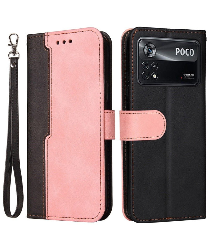 Housse Xiaomi Poco X4 Pro 5G EMMA simili cuir bicolore - photo 4