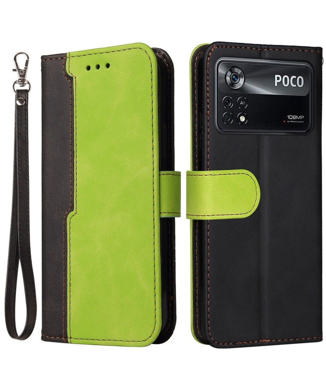 Housse Xiaomi Poco X4 Pro 5G EMMA simili cuir bicolore - photo 6