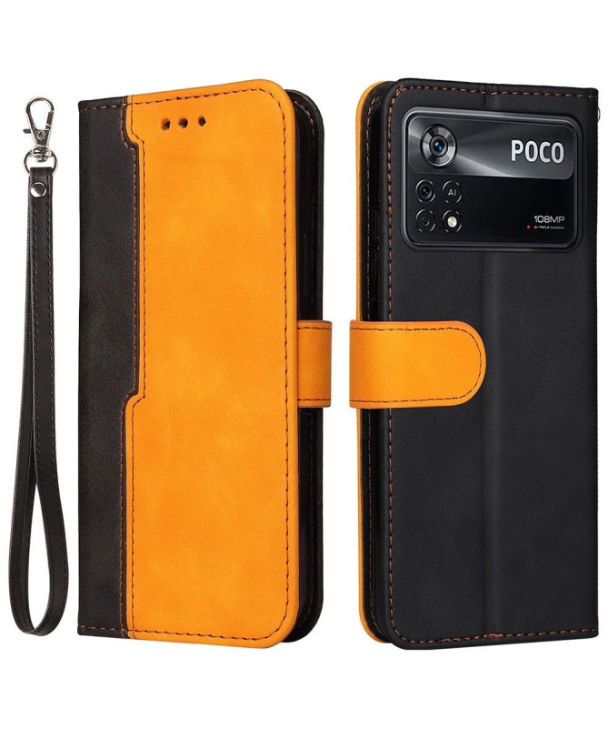 Housse Xiaomi Poco X4 Pro 5G EMMA simili cuir bicolore - photo 10