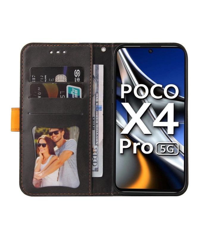 Housse Xiaomi Poco X4 Pro 5G EMMA simili cuir bicolore - photo 11