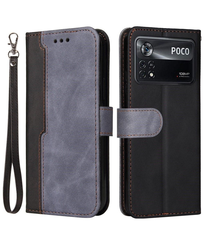 Housse Xiaomi Poco X4 Pro 5G EMMA simili cuir bicolore - photo 19