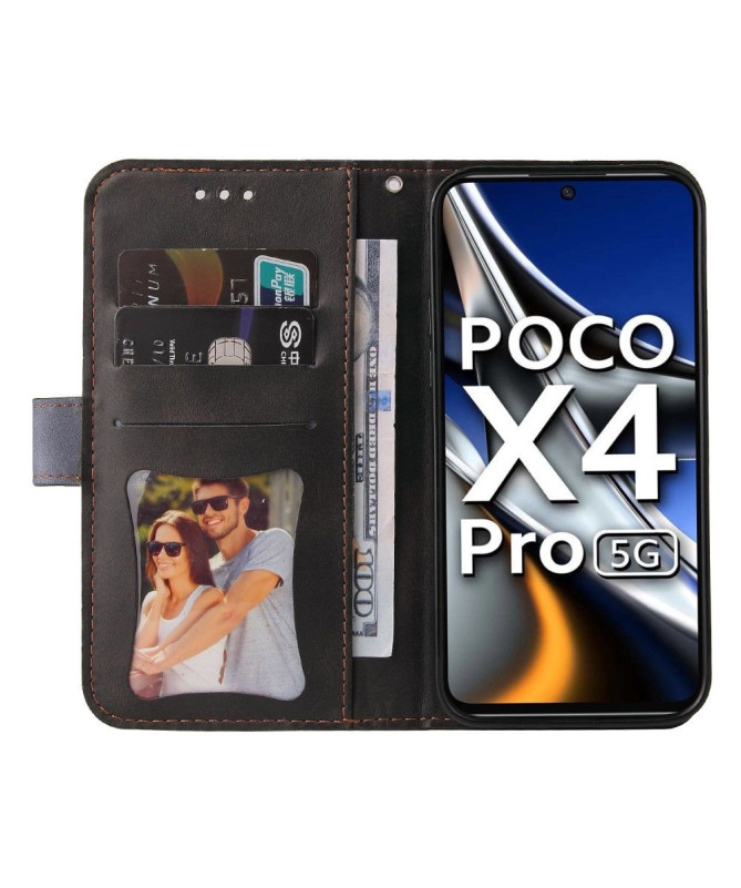 Housse Xiaomi Poco X4 Pro 5G EMMA simili cuir bicolore - photo 20