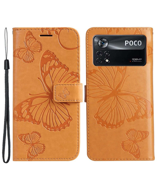 Housse Xiaomi Poco X4 Pro 5G Papillons fonction support - photo 22