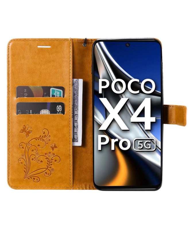 Housse Xiaomi Poco X4 Pro 5G Papillons fonction support - photo 23