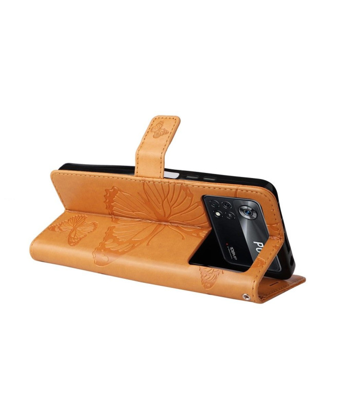 Housse Xiaomi Poco X4 Pro 5G Papillons fonction support - photo 24