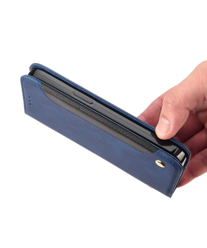 Housse Xiaomi Poco X4 Pro 5G folio portefeuille effet cuir