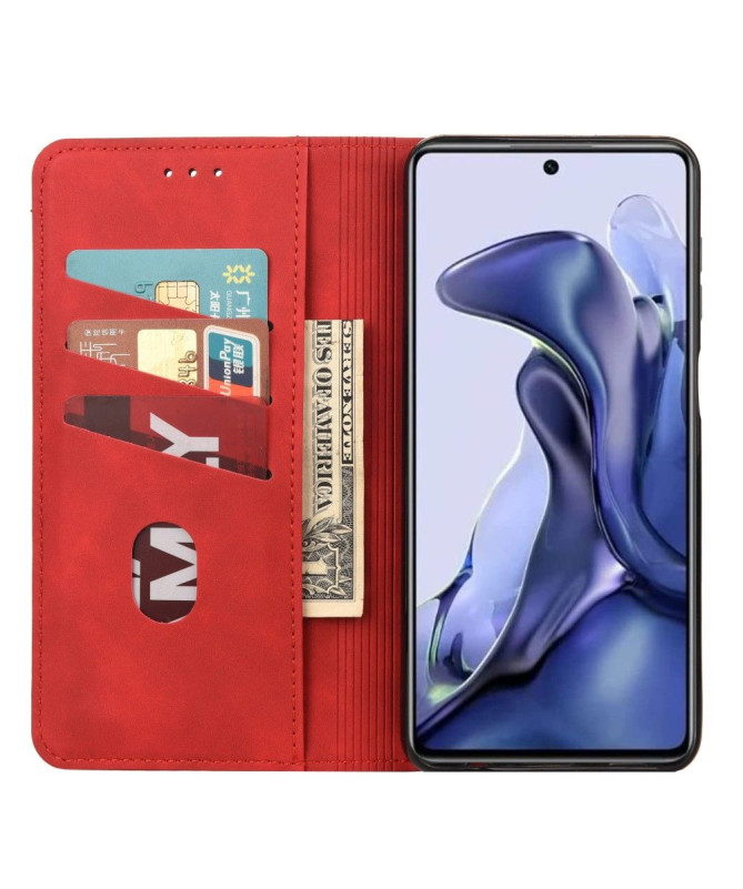Housse Xiaomi Poco X4 Pro 5G folio portefeuille effet cuir