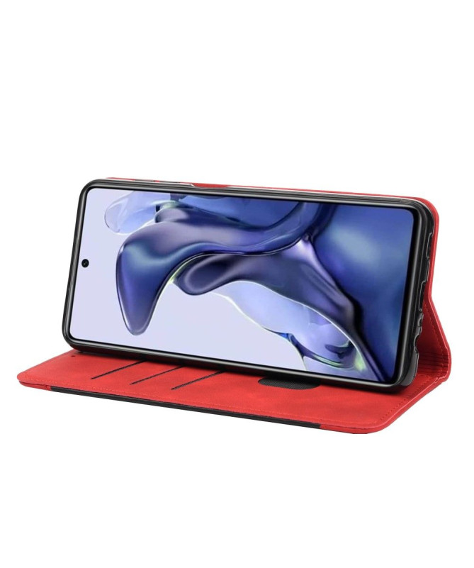 Housse Xiaomi Poco X4 Pro 5G folio portefeuille effet cuir