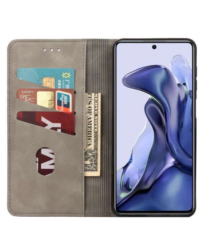 Housse Xiaomi Poco X4 Pro 5G folio portefeuille effet cuir