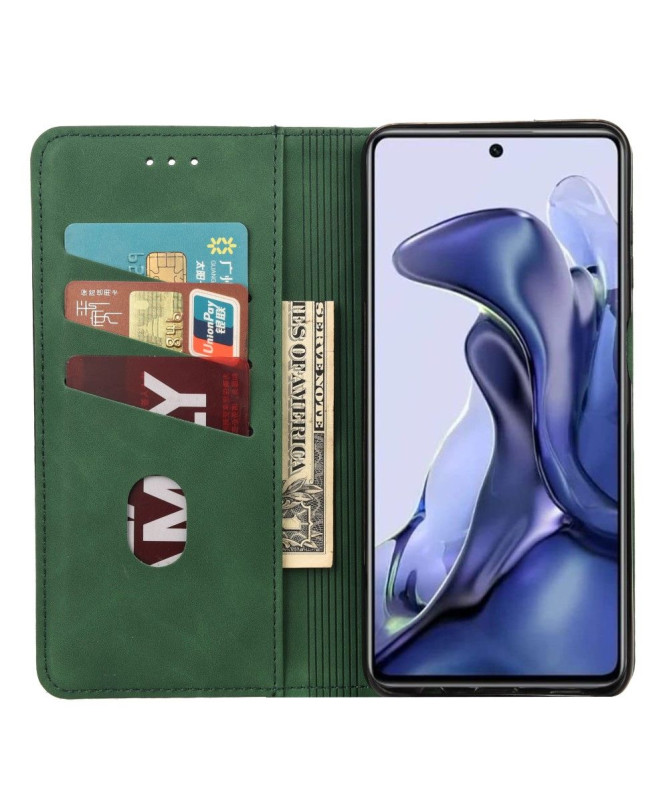 Housse Xiaomi Poco X4 Pro 5G folio portefeuille effet cuir