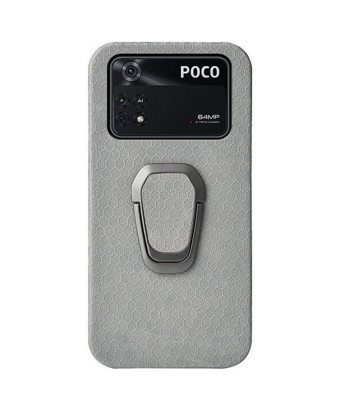 Coque Poco M4 Pro design nid d'abeille fonction support