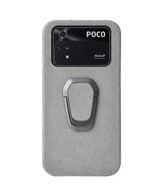 Coque Poco M4 Pro design nid d'abeille fonction support