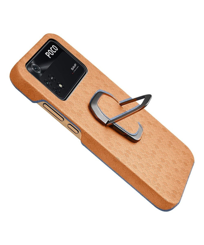 Coque Poco M4 Pro design nid d'abeille fonction support