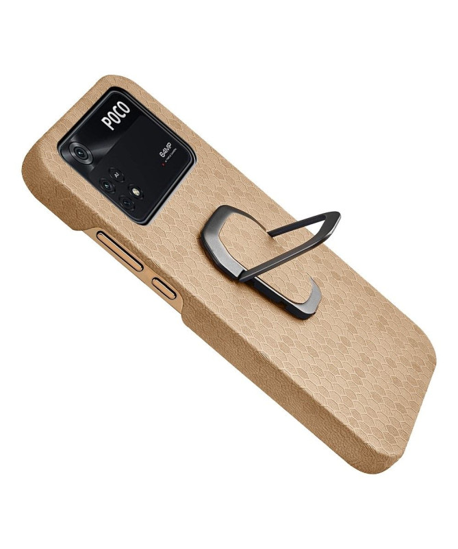 Coque Poco M4 Pro design nid d'abeille fonction support