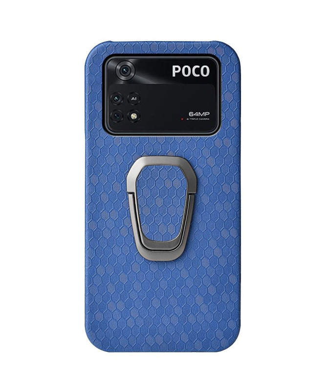 Coque Poco M4 Pro design nid d'abeille fonction support