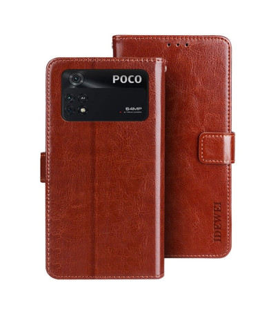 Housse Poco M4 Pro 4G IDEWEI Folio Effet Cuir