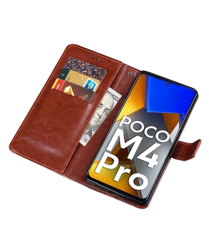Housse Poco M4 Pro 4G IDEWEI Folio Effet Cuir