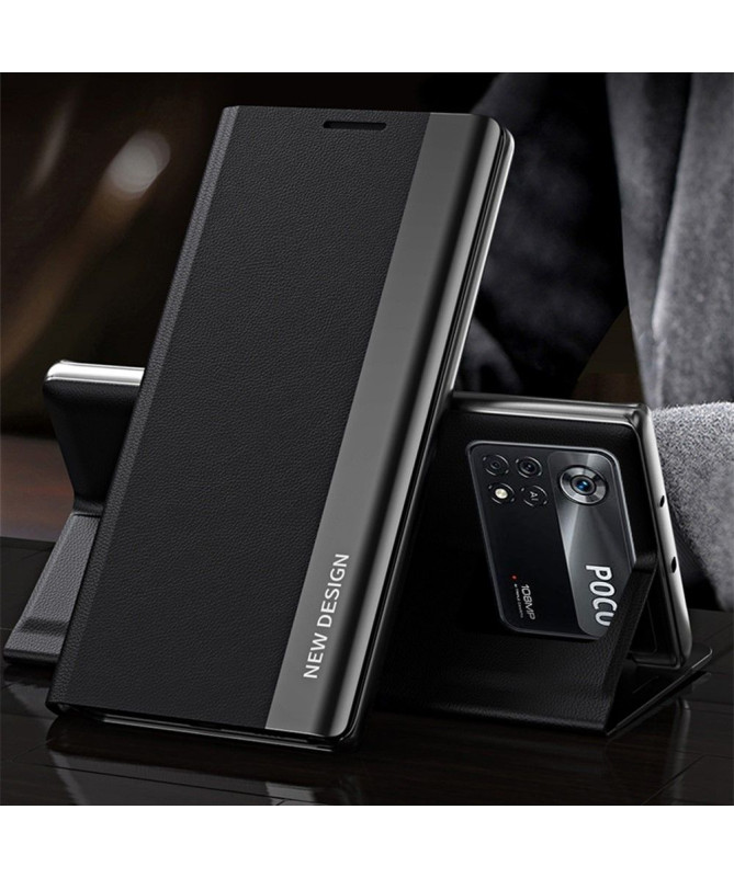 Etui Poco M4 Pro 4G Business effet cuir Magnet