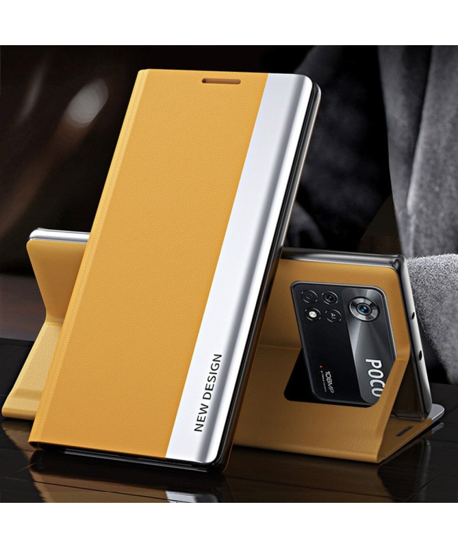 Etui Poco M4 Pro 4G Business effet cuir Magnet