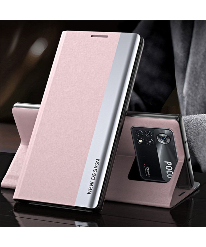 Etui Poco M4 Pro 4G Business effet cuir Magnet