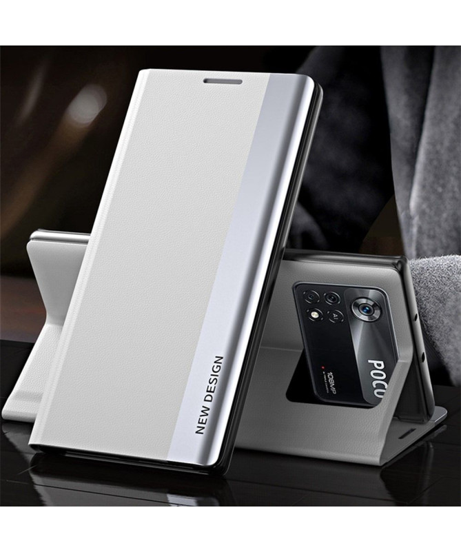 Etui Poco M4 Pro 4G Business effet cuir Magnet