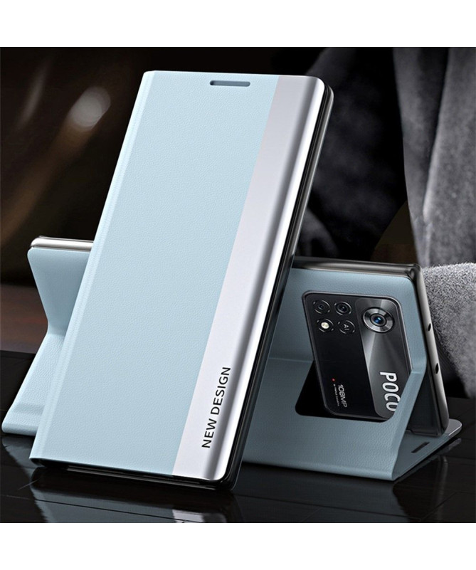 Etui Poco M4 Pro 4G Business effet cuir Magnet