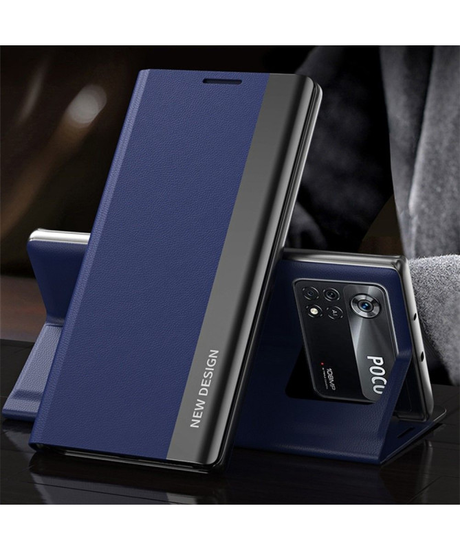 Etui Poco M4 Pro 4G Business effet cuir Magnet