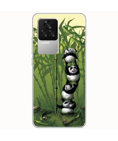 Coque Poco F4 Pandas amusants