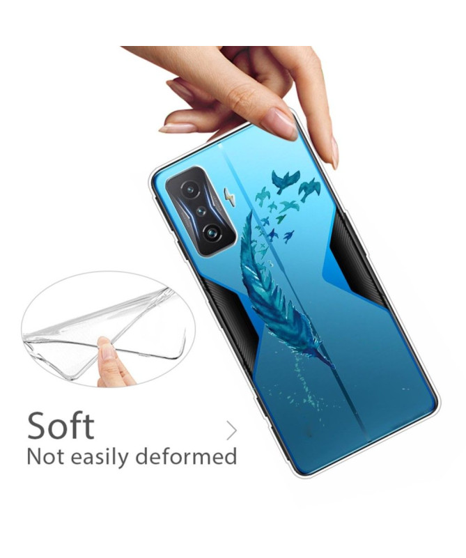 Coque Poco F4 GT Plume et Oiseaux