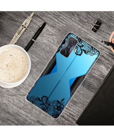 Coque Poco F4 GT fleur dentelle