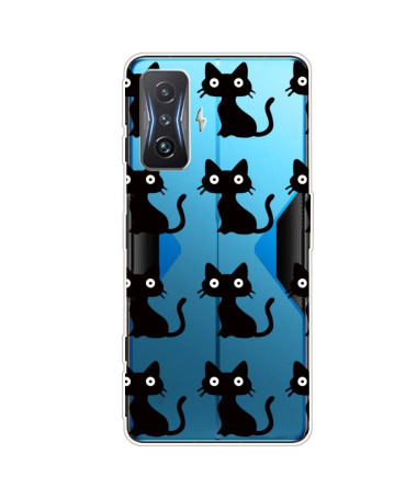 Coque Poco F4 GT Chats Noirs