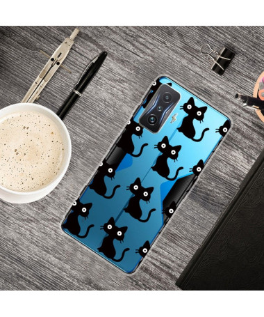 Coque Poco F4 GT Chats Noirs