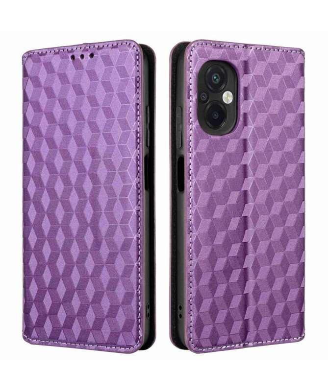 Housse Poco M5 flip cover design géométrie