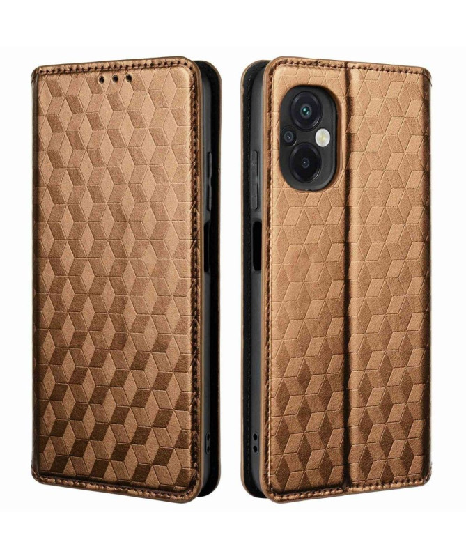 Housse Poco M5 flip cover design géométrie