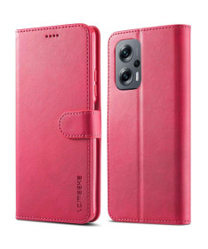 Housse Poco M5 Effet Cuir LC.IMEEKE Magenta - photo 2