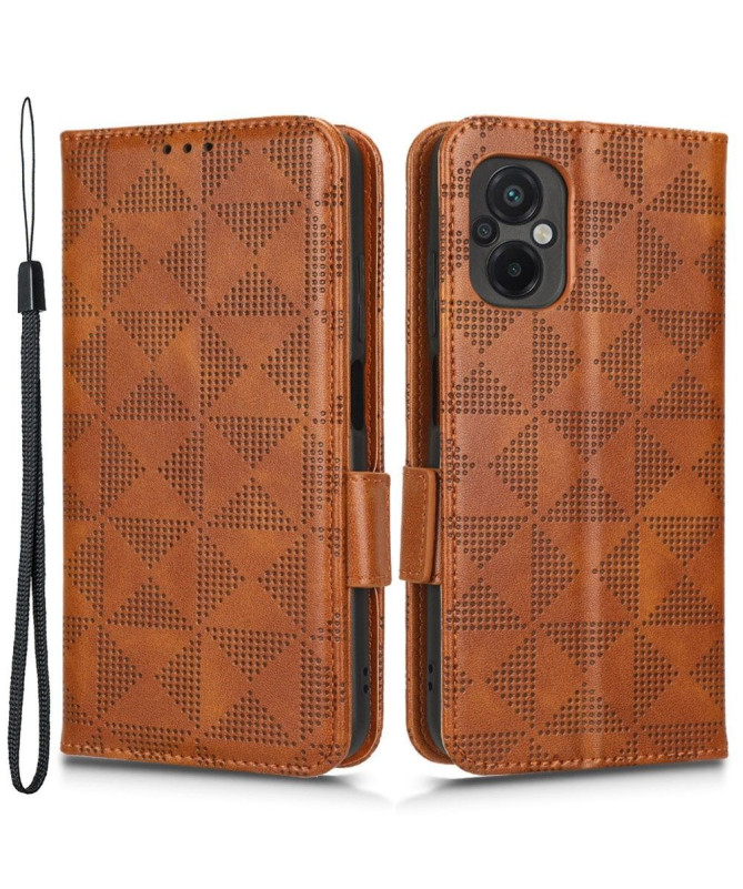 Housse Xiaomi Poco M5 Triangles à Lanière