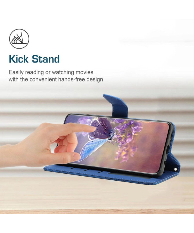 Housse Xiaomi Poco M5 Illustration Papillon et Fleurs à Sangle