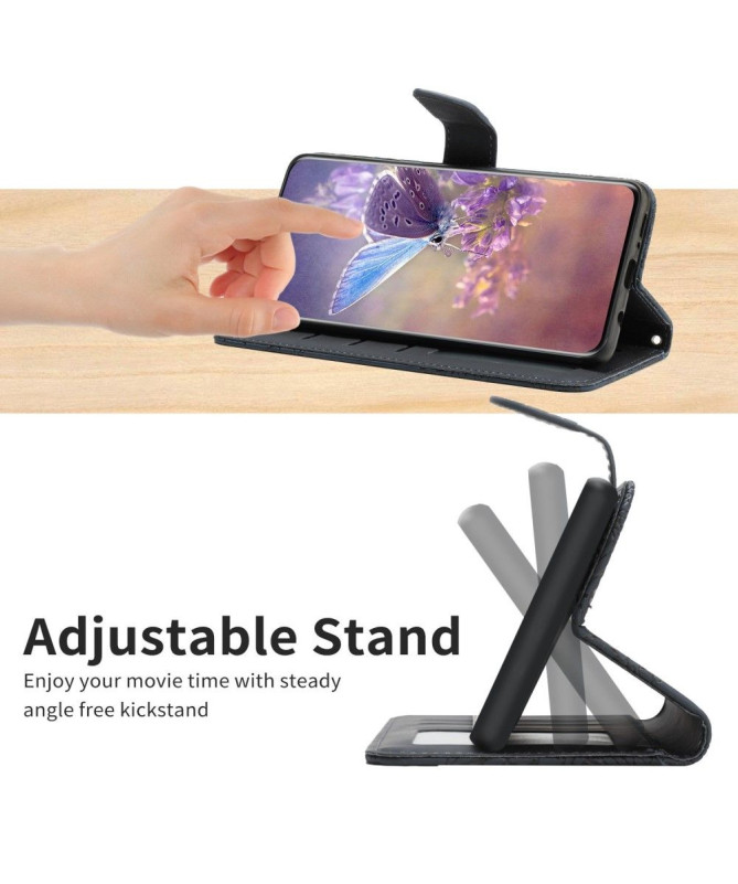 Housse Xiaomi Poco M5 Illustration Papillon et Fleurs à Sangle