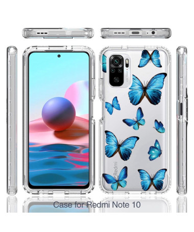 Coque Xiaomi Redmi Note 10/10S/Poco M5s Papillons Bleus