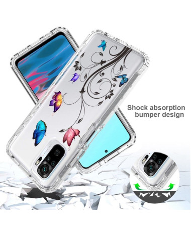 Coque Xiaomi Redmi Note 10/10S/Poco M5s Papillons et Fleurs