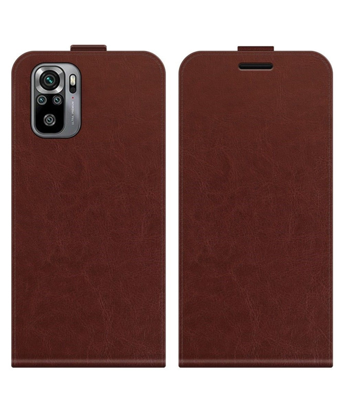 Housse Xiaomi Redmi Note 10/10S/Poco M5s simili cuir avec rabat vertic