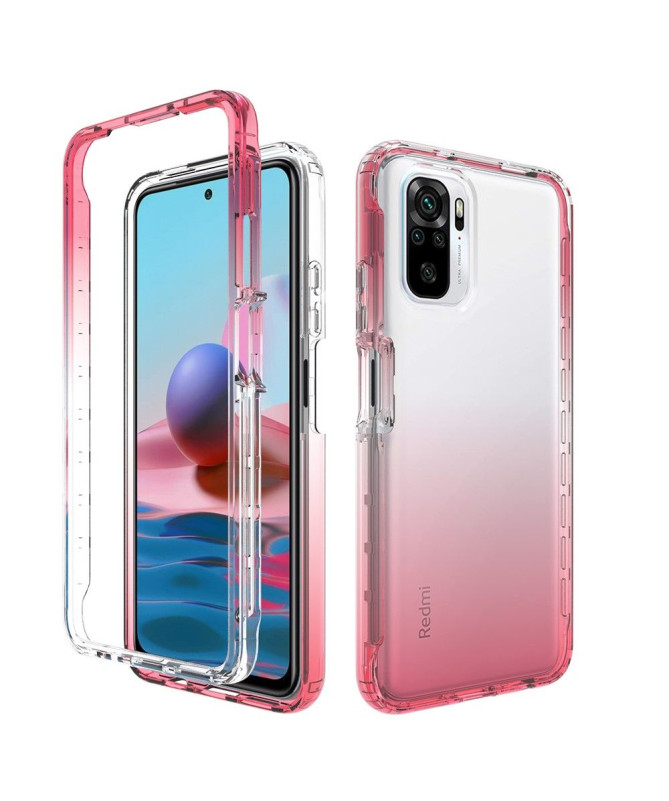 Coque Xiaomi Redmi Note 10/10S/Poco M5s transparent dégradé de couleur