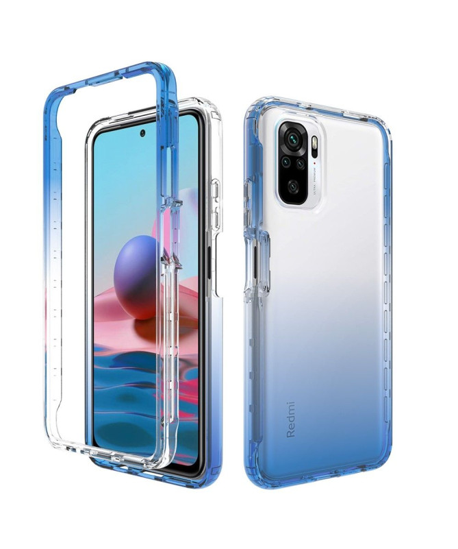 Coque Xiaomi Redmi Note 10/10S/Poco M5s transparent dégradé de couleur