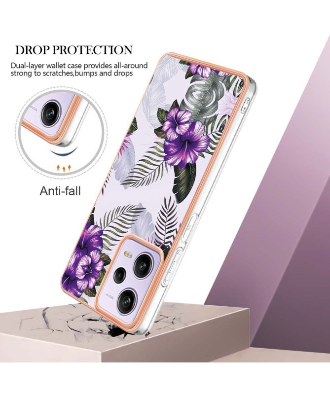 Coque Xiaomi Redmi Note 12 Pro/Poco X5 Pro 5G Fleurs Exotiques