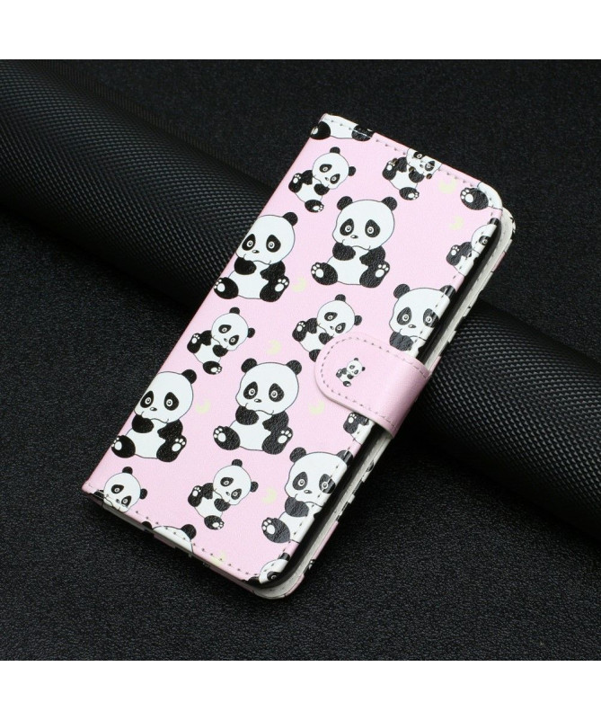 Housse Xiaomi Redmi Note 12 Pro/Poco X5 Pro 5G Multiples pandas